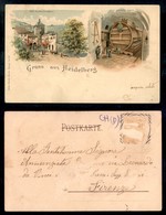 DOCUMENTI - VARIE - CARTOLINE - Svizzera - Gruss Aus Heidelberg - Viaggiata - Otros & Sin Clasificación