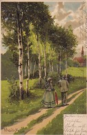 AK Künstlerkarte Mailick - Spaziergänger  - Stempel Gruenwald Obb. - 1903 (39278) - Mailick, Alfred