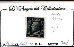 90788B) REGNO DELLE DUE SICILIE- 10 GRANA-Effigie Di Ferdinando II - 1-1- 1859 -NUOVO SENZA GOMMA - Sicilia