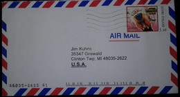 O) 1997 FINLAND - SUOMI, GIRL FALLING INTO CREVICE SCT 1038, AIRMAIL, TO USA - Brieven En Documenten