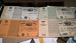 4 TOBACCO Related STOCK CERTIFICATES GROUP Of Mostly Unissued 1880's (1874-1880-1883-1885) - Documentos