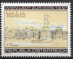 1980 Austria  Österreich Mi. 1662 **MNH WIPA 1981 - 1971-80 Unused Stamps