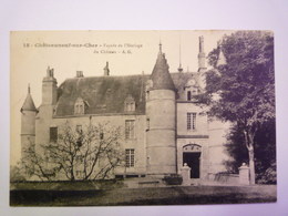 GP 2020 - 145  CHATEAUNEUF-sur-CHER  (Cher)  :  Façade De L'HORLOGE  Du Château   1913   XXX - Chateauneuf Sur Cher