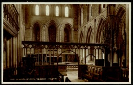 Ref 1268 - Judges Real Photo Postcard - The Choir St David's Cathedral - Pembrokeshire Wales - Montgomeryshire