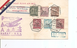 Macao ( Lettre En Premier Vol De 1937  De Macao Vers Hong-Kong à Voir) - Lettres & Documents