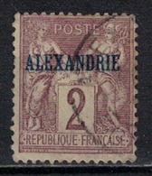ALEXANDRIE      N°  YVERT    2   (point Rouille) OBLITERE       ( O   2/ 02  ) - Used Stamps