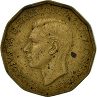 Monnaie, Grande-Bretagne, George VI, 3 Pence, 1943, TB, Nickel-brass, KM:849 - F. 3 Pence