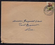 Ca5145 BELGIAN CONGO 1960, Flower Stamp On Luluabourg 1 Cover To France, 12B(N) Cancellation - Briefe U. Dokumente
