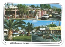 CP ST SAINT LAURENT DU VAR, LE PORT, AUTOS VOITURES, RENAULT R5, FIAT PANDA, VAR 83 - Saint-Laurent-du-Var