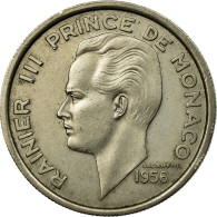 Monnaie, Monaco, Rainier III, 100 Francs, Cent, 1956, TTB, Copper-nickel - 1949-1956 Alte Francs