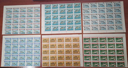 Albania 1964 Animals Fish Mi#809-814 Mint Never Hinged Sheets Of 25 - Albanien