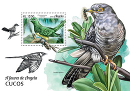 Angola. 2018 Cuckoos. (121b) OFFICIAL ISSUE - Coucous, Touracos