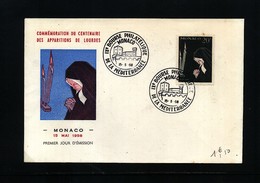 Monaco 1958 Lourdes Michel 597 FDC - Covers & Documents