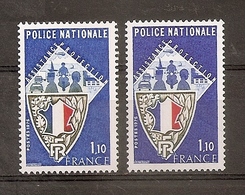 VARIETE  N 1907 ** 1 TB  BLEU CIEL AU LIEU DE OUTREMER - TRES VISIBLE AU SCANN - RRR !!!! - Unused Stamps