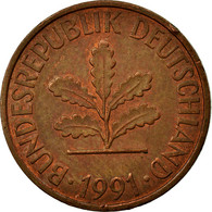 Monnaie, République Fédérale Allemande, 2 Pfennig, 1991, Hambourg, TB+ - 2 Pfennig