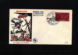 Monaco 1961 Michel 670 FDC - Lettres & Documents