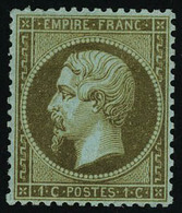 Neuf Avec Charnière N° 19b, 1c Mordoré Bien Centré, Cl, T.B. Signé - Altri & Non Classificati