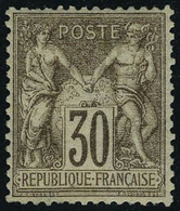 Neuf Avec Charnière N° 69, 30c Brun Clair, Type I, Bon Centrage, Quelques Dents Courtes Sinon T.B. Signé Calves - Otros & Sin Clasificación