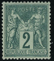 Neuf Sans Charnière N° 74, 2c Vert, Type II, Très Bien Centré, Superbe - Otros & Sin Clasificación