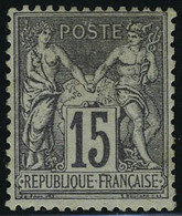 Neuf Avec Charnière N° 77, 15c Gris Type II T.B. - Otros & Sin Clasificación