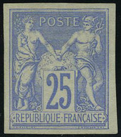 Neuf Sans Gomme N° 78d, 25c Outremer, Type II, ND, Réimpression Granet, T.B. - Andere & Zonder Classificatie