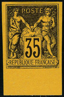 Neuf Sans Gomme N° 93d, 35c Violet Sur Orange, ND, Réimpression Granet, Bdf, Superbe - Sonstige & Ohne Zuordnung