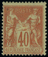 Neuf Avec Charnière N° 94, 40c Orange, Type II, T.B. - Sonstige & Ohne Zuordnung