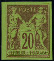 Neuf Avec Charnière N° 96e, 20c Rouge Sur Vert, ND, Réimpression Granet, T.B. - Sonstige & Ohne Zuordnung