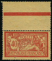 Neuf Sans Charnière N° 119, 40c Papier GC Sans Teinte De Fond, T.B. Rare (Maury 119 Ga) - Sonstige & Ohne Zuordnung