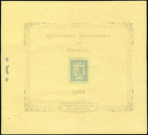 N° 209, 75c Ronsard, Epreuve De Luxe, T.B. - Sonstige & Ohne Zuordnung