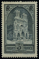 Neuf Sans Charnière N° 259a, 3f Cathédrale De Reims, Type II, T.B. - Sonstige & Ohne Zuordnung