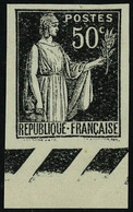 Neuf Sans Gomme N° 283, 50c Paix Type I Noir Sur Papier épais ND, Bdf, T.B. - Sonstige & Ohne Zuordnung