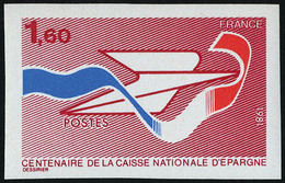 Neuf Sans Charnière N° 2165/66, Centenaire De La Caisse Nationale D'épargne,  La Paire ND + 2 épreuves De Luxe, TB - Altri & Non Classificati