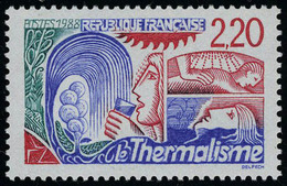 Neuf Sans Charnière N° 2556a, 2.20 Thermalisme, Valeur En Rouge, T.B. - Altri & Non Classificati