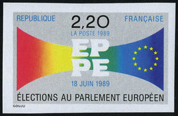Neuf Sans Charnière N° 2572, Election Au Parlement Européen, 1ex ND + épreuve De Luxe, T.B. - Altri & Non Classificati