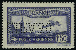 Neuf Avec Charnière N° 6c, 1f50 Outremer Perforé EIPA 30, Perforation Renversée, T.B. Signé JF Brun - Altri & Non Classificati