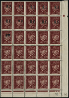 Neuf Sans Charnière POITIERS N°43. 1f20 Brun-rouge, Type IV. Magnifique Variété Bloc De 30ex. CdF, Coin Daté, Dont 11 Ex - Sonstige & Ohne Zuordnung