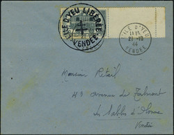 Lettre L'ILE D'YEU, Mayer N° 6, 1f50 Vert Sur L Càd L'Ile D'Yeu 21.10.1944 Pour Les Sables D'Olonne TB - Sonstige & Ohne Zuordnung