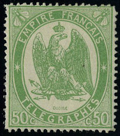 Neuf Avec Charnière N° 6, 50c Vert, Cl, T.B. Signé Calves - Otros & Sin Clasificación