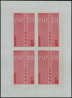Neuf Sans Charnière N° 212/13, Europa 1971, La Paire En Mini Feuillet De 4 Timbres ND, T.B. - Autres & Non Classés