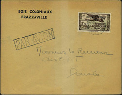 Lettre N° 16, 3f75 Afrique Francaise Libre, Seul Sur L Cachet Par Avion Et Càd De Brazzaville, T.B. - Otros & Sin Clasificación