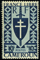 Neuf Sans Charnière N° 250a, 10c Bleu, Double Impression De La Valeur, T.B. - Autres & Non Classés