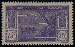 Neuf Avec Charnière N° 59a, 75c Violet Sans La Surcharge 60 T.B. Signé Brun - Altri & Non Classificati