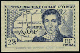 Neuf Sans Charnière N° 141b/43b, René Caillé Les 3 Valeurs ND Sans Côte D'Ivoire, T.B. (90c Cl) - Sonstige & Ohne Zuordnung