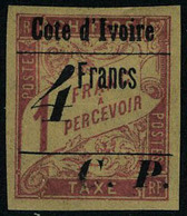 Neuf Avec Charnière N° 21a, 4f Sur 1F Rose Sur Paille Type II, T.B. Rare, Signé Brun - Other & Unclassified