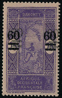 Neuf Sans Charnière N° 66a, 60 Sur 75c Violet Sur Rose, Double Surcharge, T.B. Signé JF Brun - Sonstige & Ohne Zuordnung