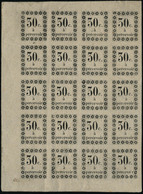 Neuf Avec Charnière N°5. 30c Noir. Feuille De 20ex Avec Variétés : 2 X Zéro Large, 1ex Sans Le I à Percevoir, 1ex Chiffr - Altri & Non Classificati