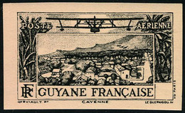 Neuf Sans Charnière Type Vue De Cayenne, Essai ND Sans Valeur Dans Le Cartouche, T.B., Maury - Altri & Non Classificati