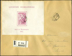 Lettre N° 1, Le Bloc Expo De Paris, Seul Sur Lettre Recommandée De Niamey (6.5.38) Pour La Garenne-Colombes Avec Arrivée - Altri & Non Classificati