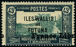 Neuf Sans Charnière N° 105, 45c France Libre, Surcharge à Cheval Horizontalement, Gomme Coloniale Habituelle, T.B., Maur - Autres & Non Classés